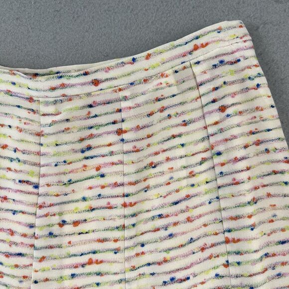 Worldly Things By Espressione Moda Silk Tulip Skirt Women’s 42 Multicolor Stripe - Picture 4 of 16